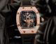 Swiss Replica Richard Mille Capricorn Gypsophila Watch Rose Gold Red Rubber Strap (1)_th.jpg